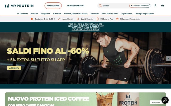 Screenshot of myprotein.it