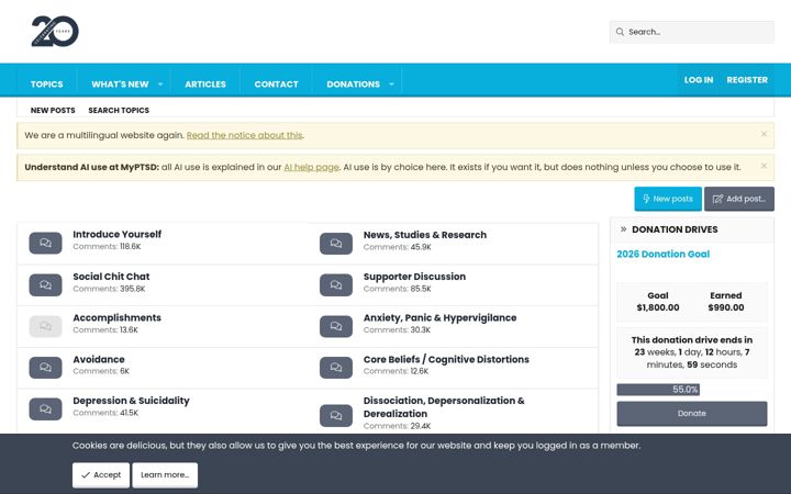 Screenshot of myptsd.com
