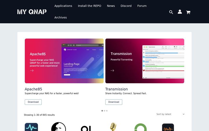 Screenshot di myqnap.org