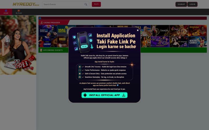 Screenshot of myreddybook.io