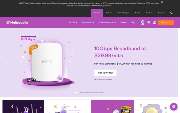 Screenshot of myrepublic.net