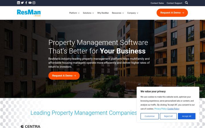 Screenshot of myresman.com