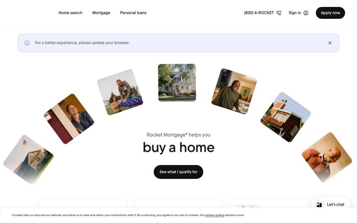 Screenshot of myrocket.com