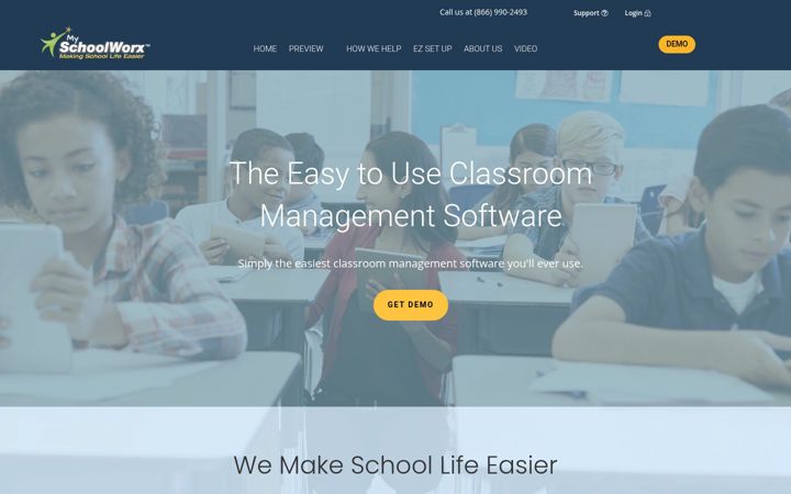 Screenshot of myschoolworx.com