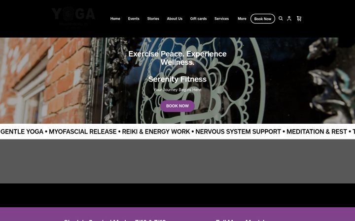 Screenshot of myserenityfitness.com