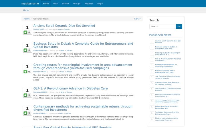 Screenshot of mysitesname.com
