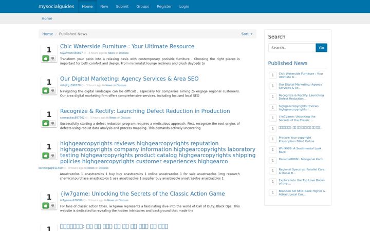 Screenshot of mysocialguides.com