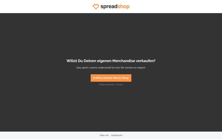 Ekrānuzņēmums no myspreadshop.de