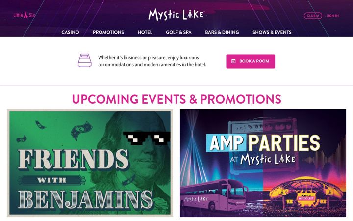 Screenshot of mysticlake.com
