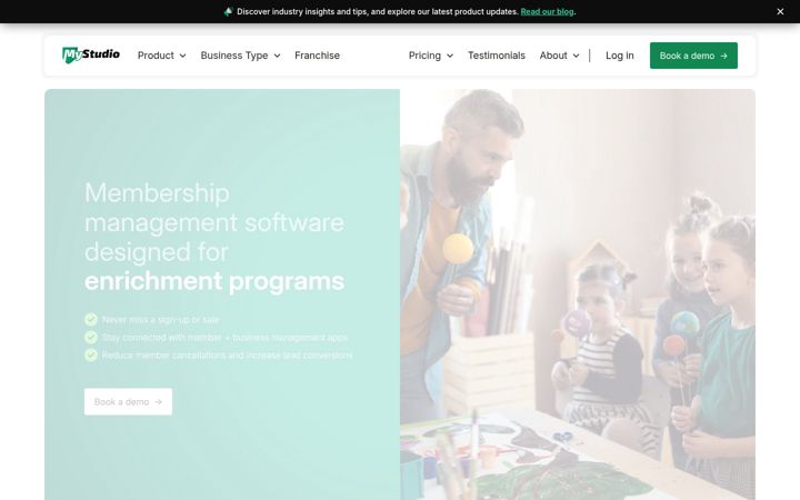 Screenshot of mystudio.io