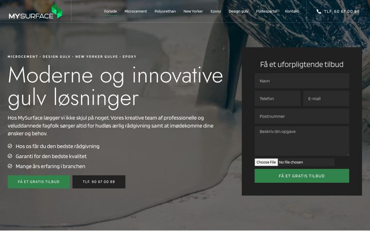 Zrzut ekranu mysurface.dk