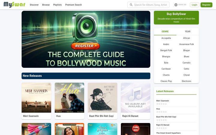 Screenshot of myswar.co