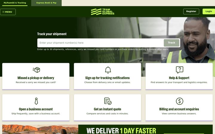 Screenshot of myteamge.com