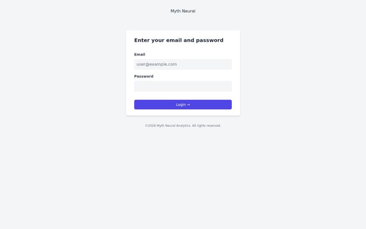 Screenshot of mythtracker.com