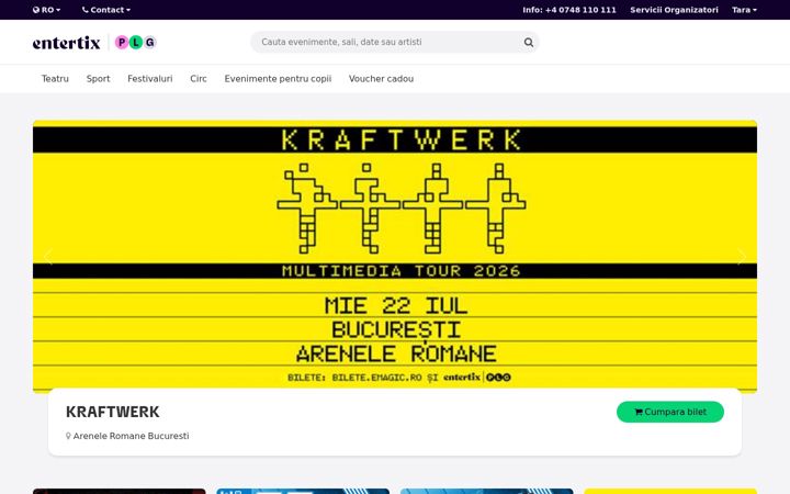 Screenshot of myticket.ro