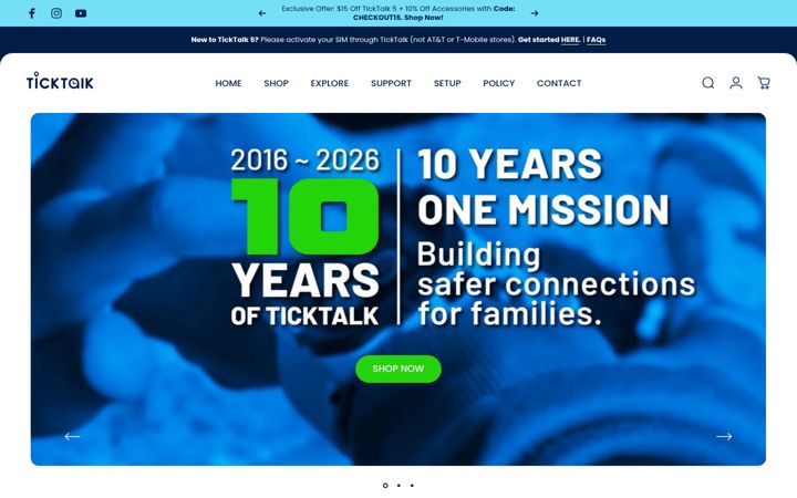 Screenshot of myticktalk.com