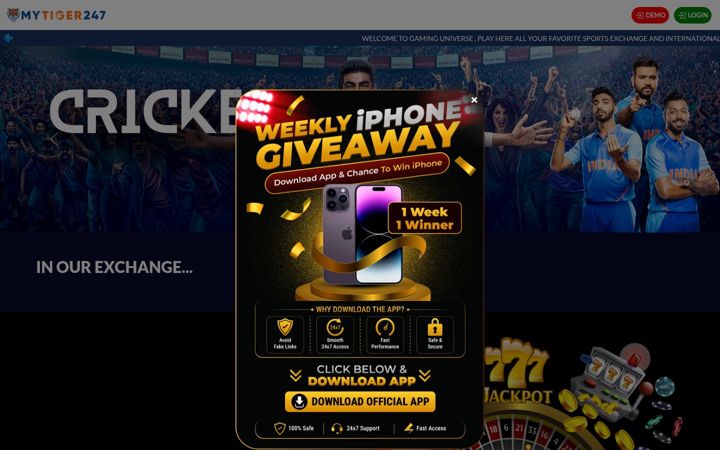 Screenshot of mytiger247.win