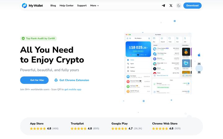 Screenshot of mytonwallet.io