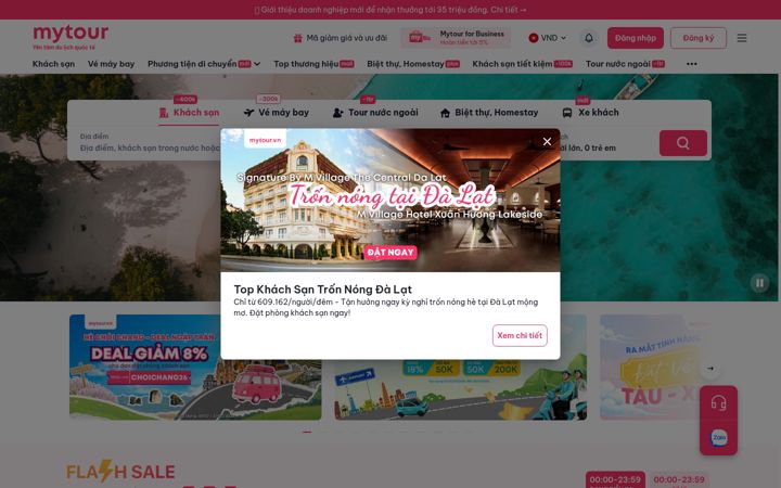 Screenshot of mytour.vn