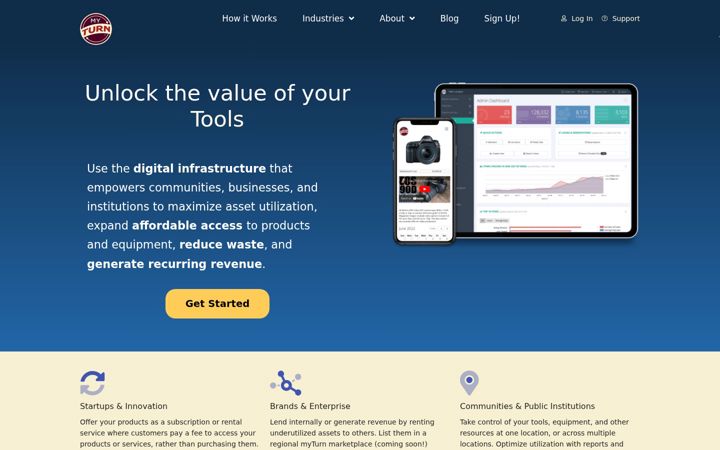Screenshot of myturn.com