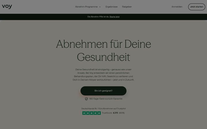 Screenshot ta' myvoy.de