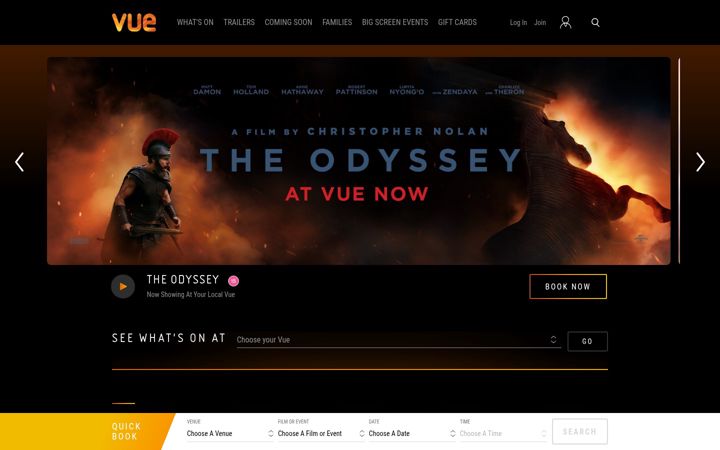 Snímek obrazovky myvue.com