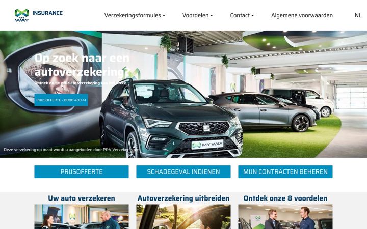 Screenshot di myway-insurance.be