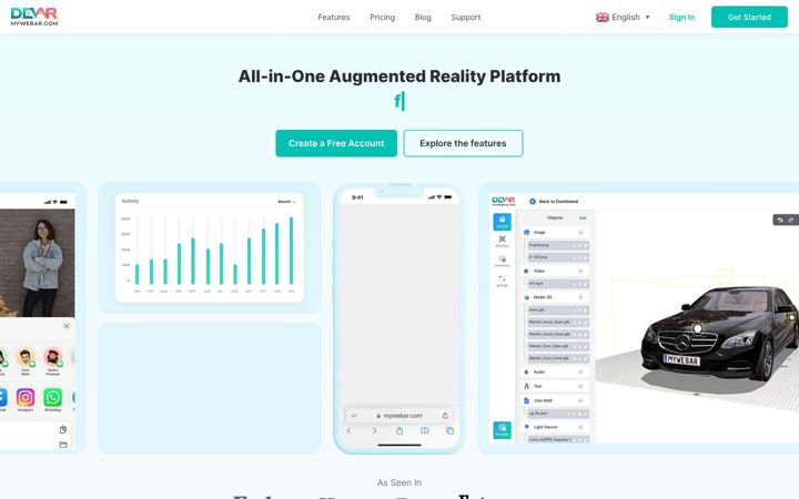 Screenshot of mywebar.com