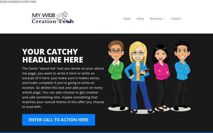 Zrzut ekranu mywebcreationtools.com