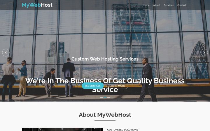 Screenshot of mywebhost.gr