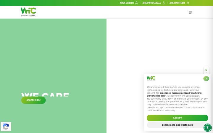 Screenshot of mywic.it
