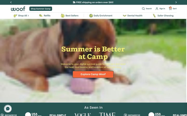Screenshot of mywoof.com