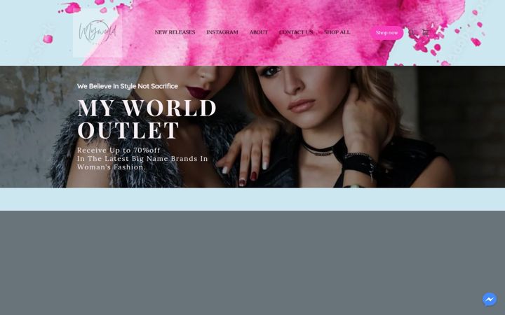 Screenshot of myworldoutlet.com.au