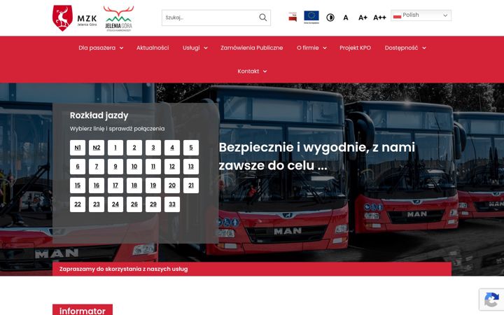 Screenshot of mzk.jgora.pl