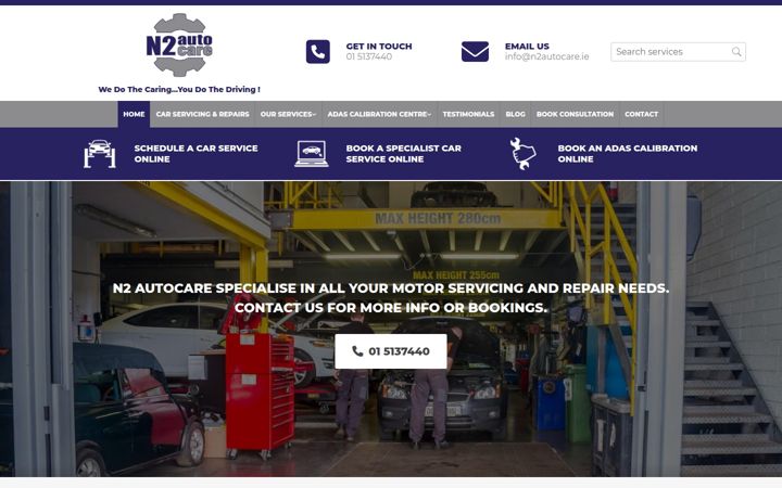 Screenshot of n2autocare.ie