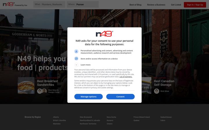 Screenshot of n49.com