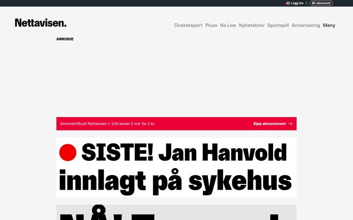 Kuvakaappaus sivustosta na.no