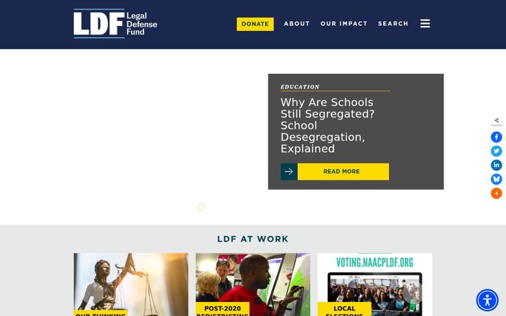 Screenshot of naacpldf.org