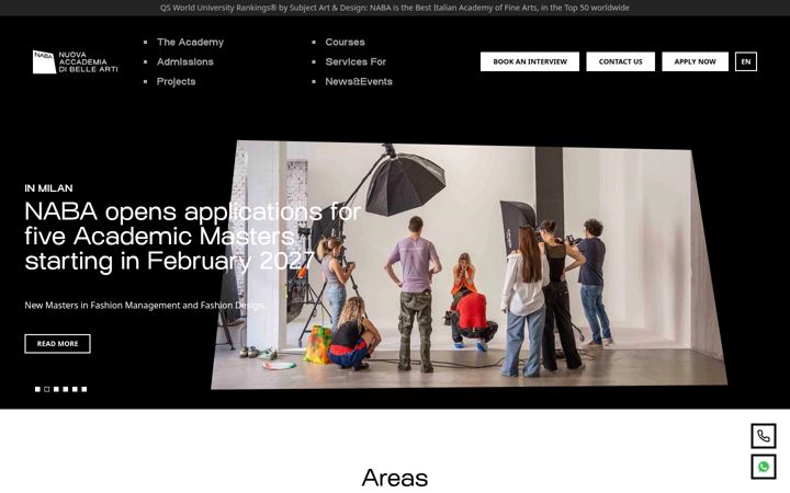 Screenshot of naba.it