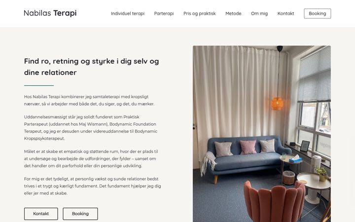 Screenshot of nabilas-terapi.dk