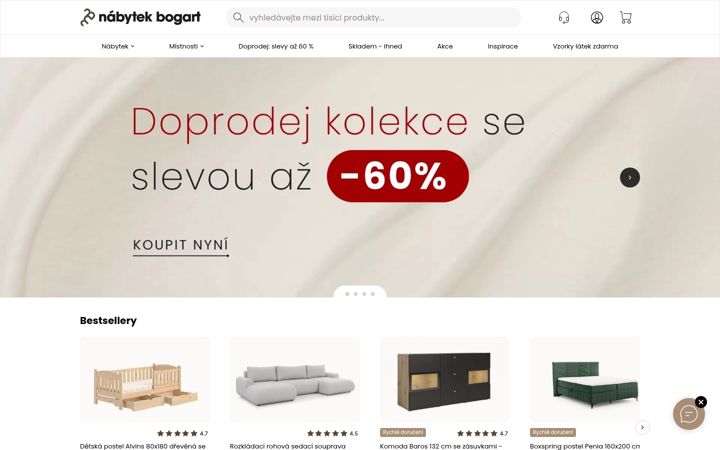 Zrzut ekranu nabytek-bogart.cz