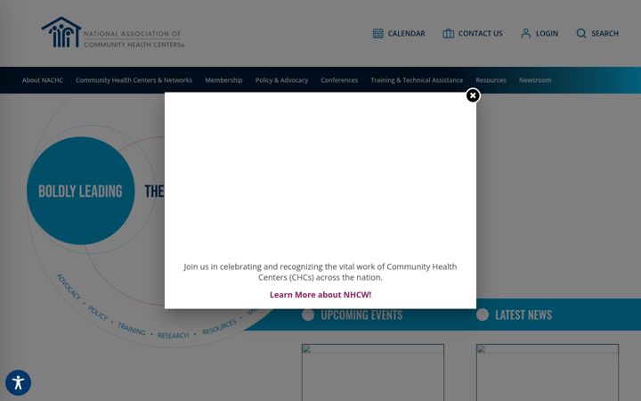 Screenshot του nachc.org