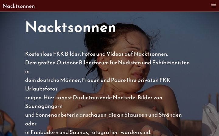 Screenshot of nacktsonnen.com