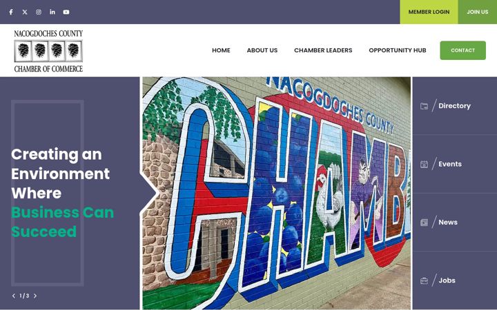 Screenshot of nacogdoches.org