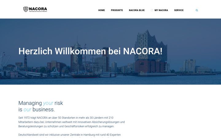 Screenshot of nacora.de