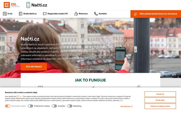 Screenshot of nacti.cz