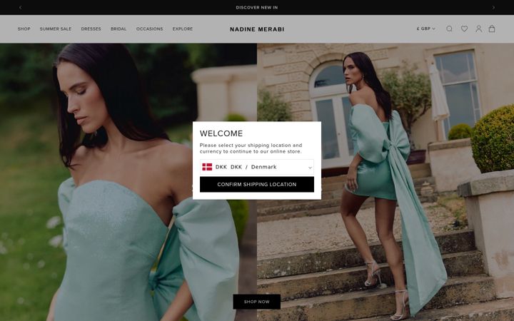 Screenshot of nadinemerabi.com