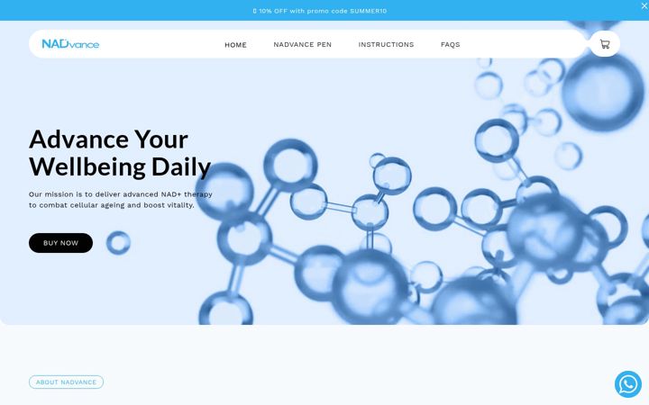 Screenshot of nadvance.co.uk