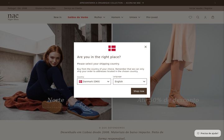 Screenshot of nae-vegan.com