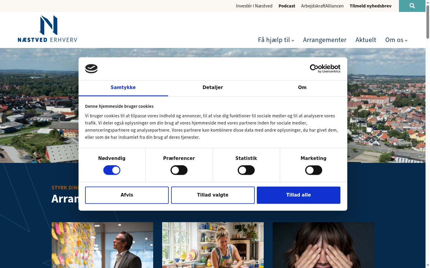 Sutikimo reklamjuostės, rodytos prieš bet kokią sąveiką, ekrano kopija